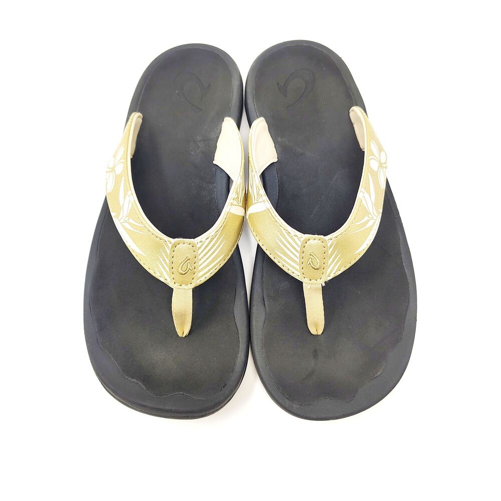 Olukai Womens 9 Shoes Ohana Sandals Thong Flip Flop Toasted Coconut Tan